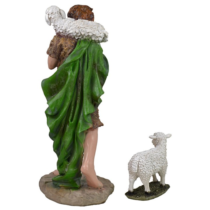 Natività 10 soggetti in resina h 50 cm