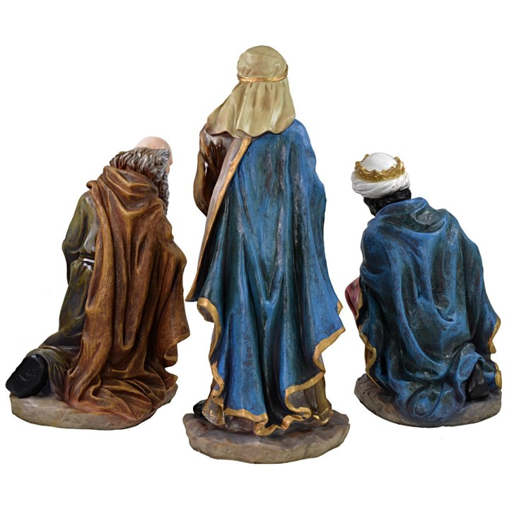 Natività 10 soggetti in resina h 50 cm