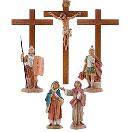 Escena Crucifixión 12 cm Estatua de Pascua Fontanini
