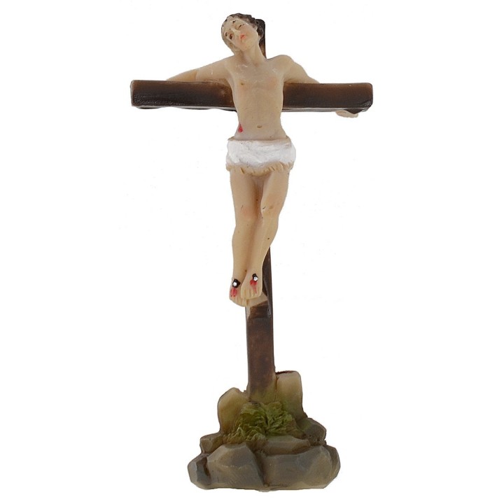 Estatuas de ladrones pascuales crucificados en el Calvario 5 cm