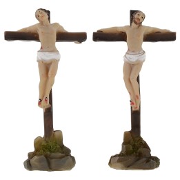 Statue Pasquali ladroni crocifissi sul Calvario 5 cm