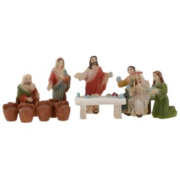 Statue Pasquali scena Nozze di Cana 5 cm