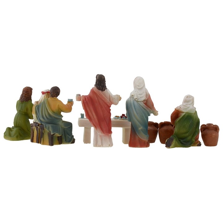 Statue Pasquali scena Nozze di Cana 5 cm