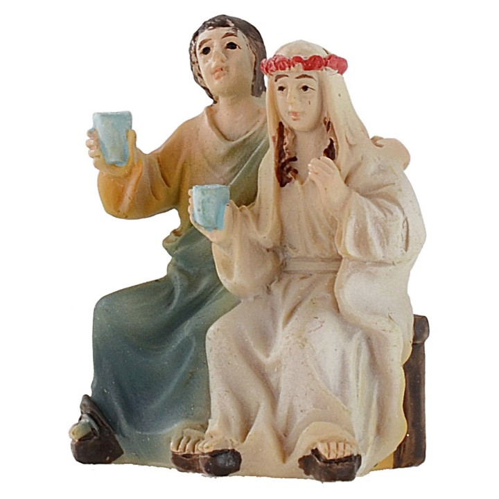 Statue Pasquali scena Nozze di Cana 5 cm