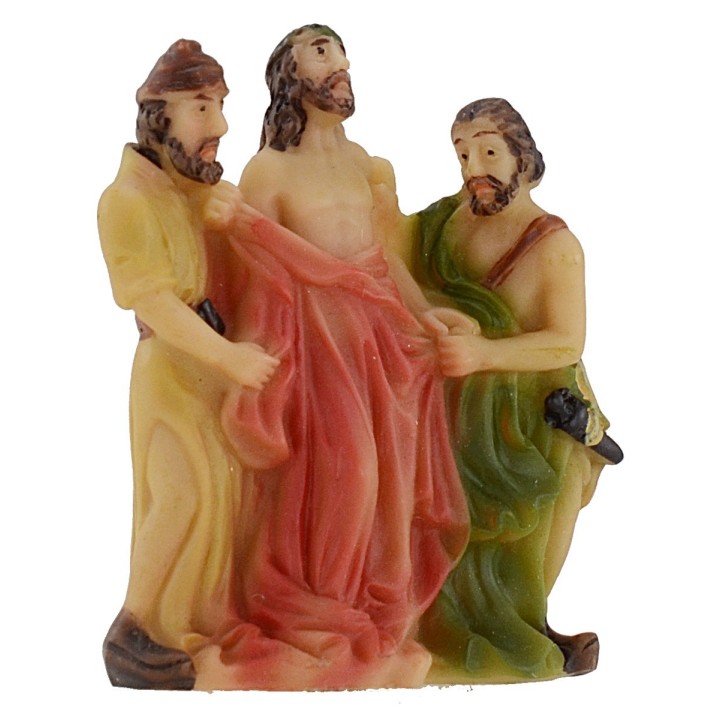 Statua Pasquale scena Spoliazione di Gesù serie 5 cm