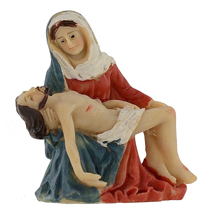 Statue Pasquale Jesus died in the arms of Mary 5 cm