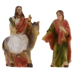 Estatuas de Pascua escena Domingo de Ramos 5 cm