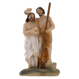 Statua Pasquale scena Battesimo di Gesù 5 cm