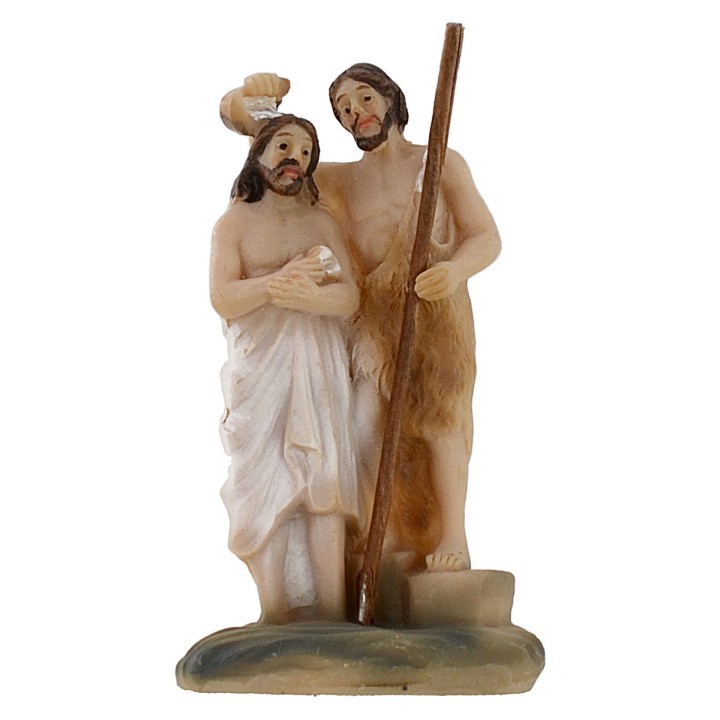 Statua Pasquale scena Battesimo di Gesù 5 cm
