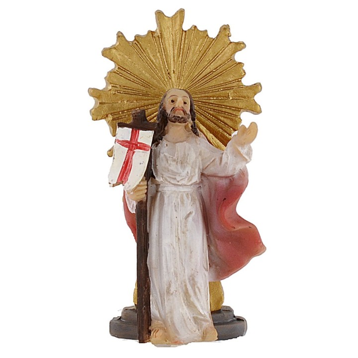 Statua Pasquale apparizione di Cristo risorto 5 cm