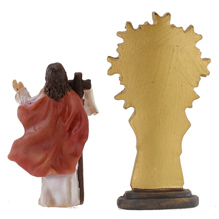 Statua Pasquale apparizione di Cristo risorto 5 cm