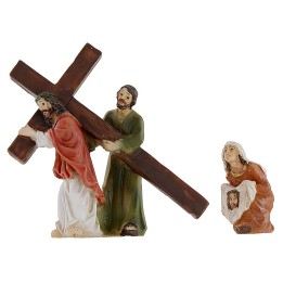 Statue Pasquali scena salita sul Monte Calvario 5 cm