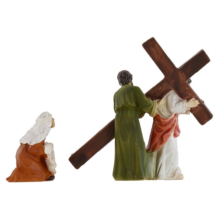 Statue Pasquali scena salita sul Monte Calvario 5 cm