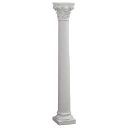 Smooth column with Corinthian capital 29.5 cm h