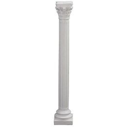 Columna estriada con capitel corintio cm 25 h