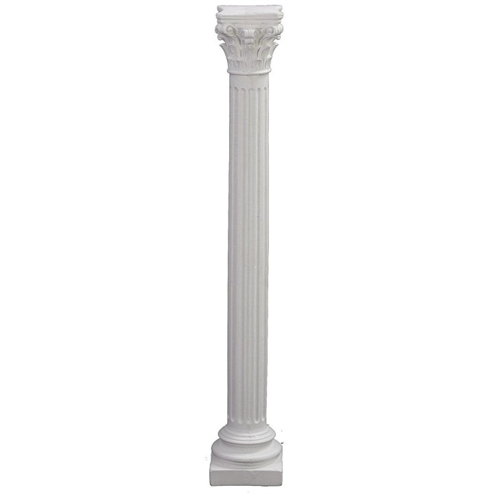 Columna estriada con capitel corintio cm 25 h
