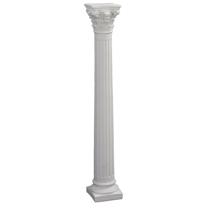 Striped column with Corinthian capital cm 30 h