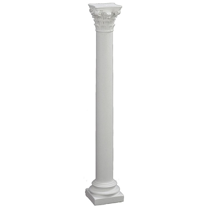 Smooth column with Corinthian capital 25 cm h