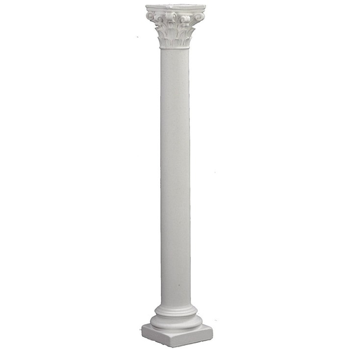 Smooth column with Corinthian capital 25 cm h