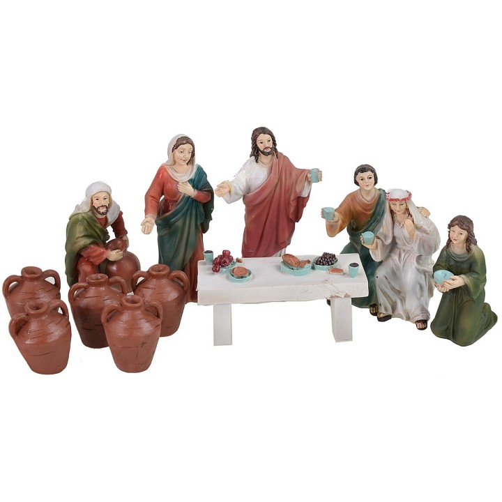 Estatuas Pascuales Bodas de Caná cm 9