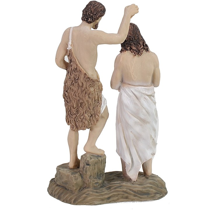 Statua Pasquale scena il Battesimo di Gesù 9 cm