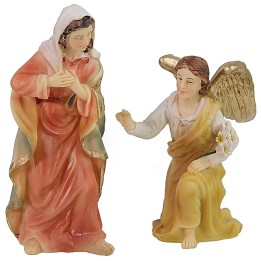 Escena Anunciación de la Resurrección cm 9 Estatuas Pascuales