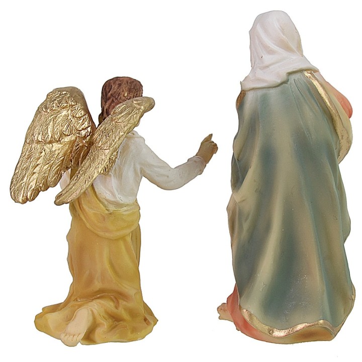 Escena Anunciación de la Resurrección cm 9 Estatuas Pascuales