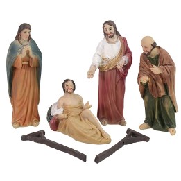 Gesù guarisce il paralitico cm 9 Statue Pasquali
