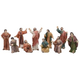Folla che accoglie Gesù cm 9 Statue Pasquali