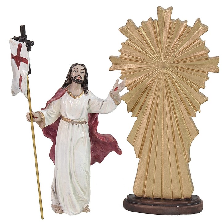 Apparizione di Cristo risorto cm 9 Statua Pasquale