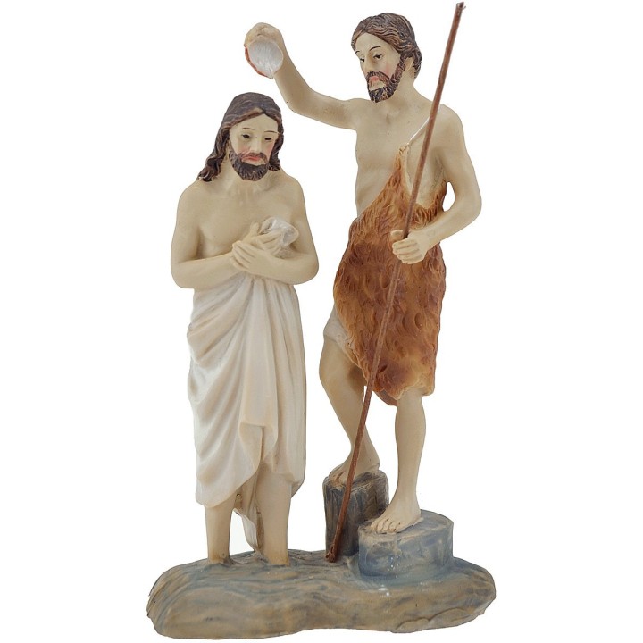 Bautismo de Jesús 12 cm - Estatuas para Belén Pascual