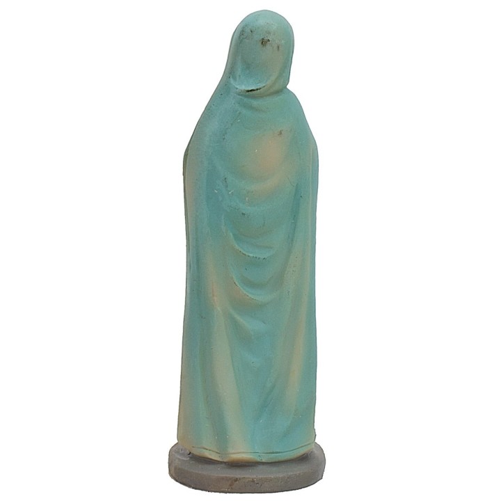Madonna incinta veste chiara 9 cm in resina
