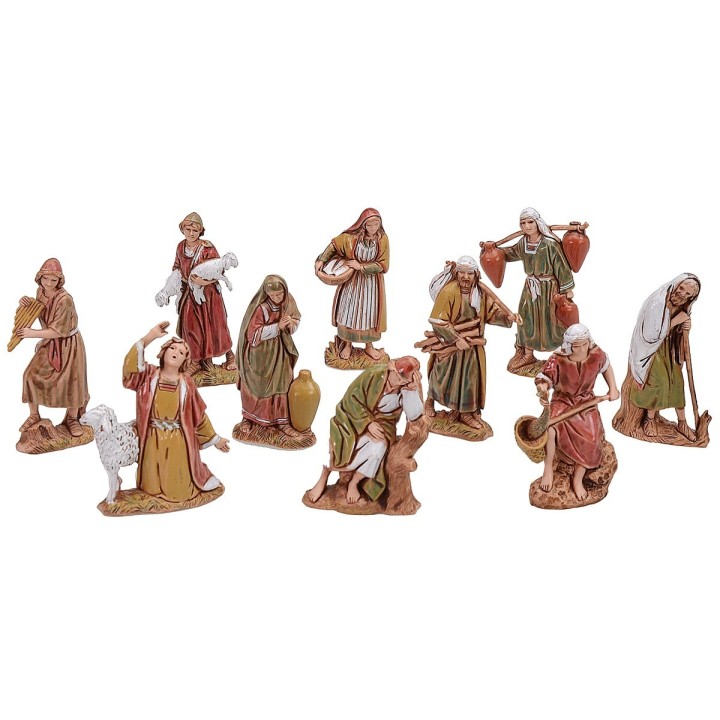 Set of 10 shepherds 6.5 cm cost. 