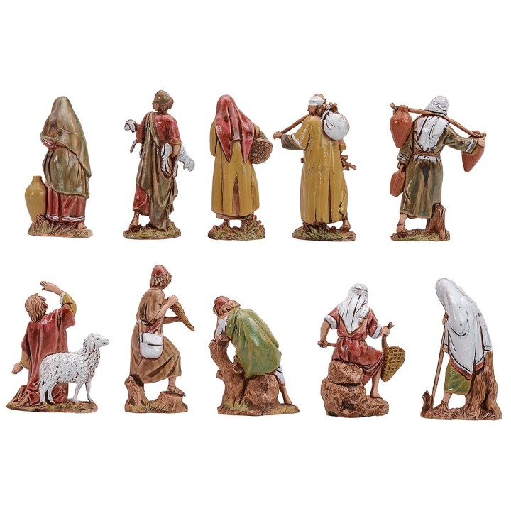 Set of 10 shepherds 6.5 cm cost. 