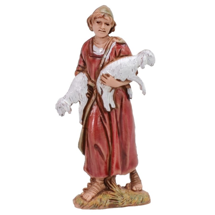 Shepherd with lambs 6.5 cm cost. 