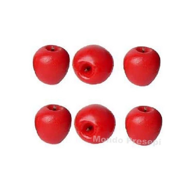 Set 6 mele rosse