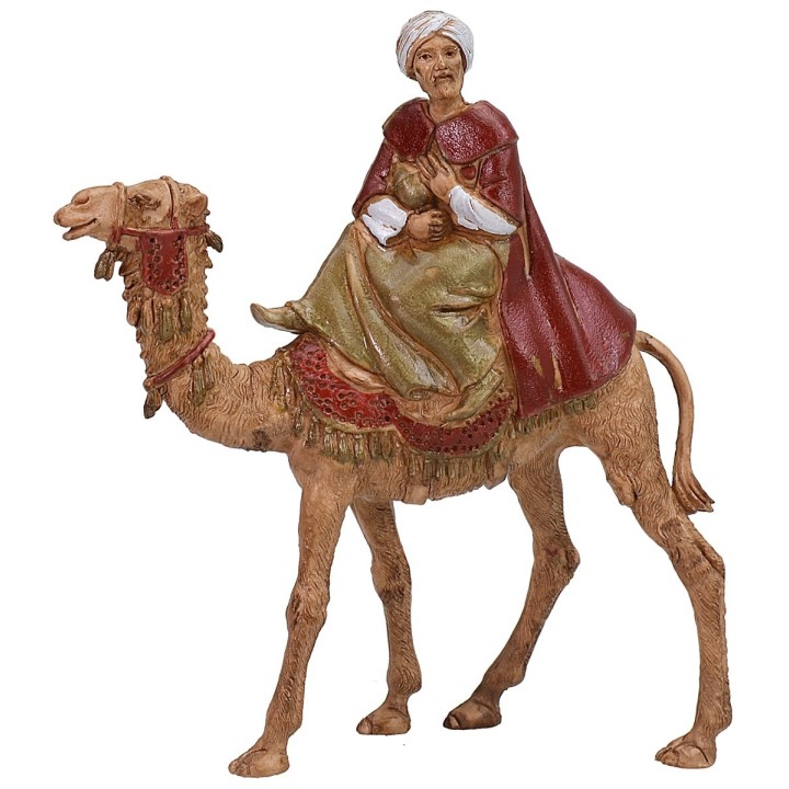 Tres Reyes Magos en camello serie 8 cm Landi