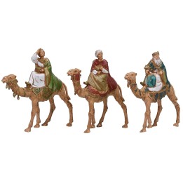 Tres Reyes Magos en camello serie 8 cm Landi