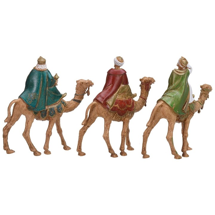 Tres Reyes Magos en camello serie 8 cm Landi