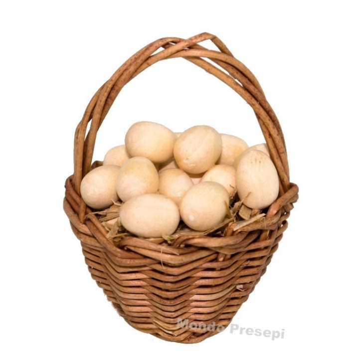 Cesta con huevos cm 3,5