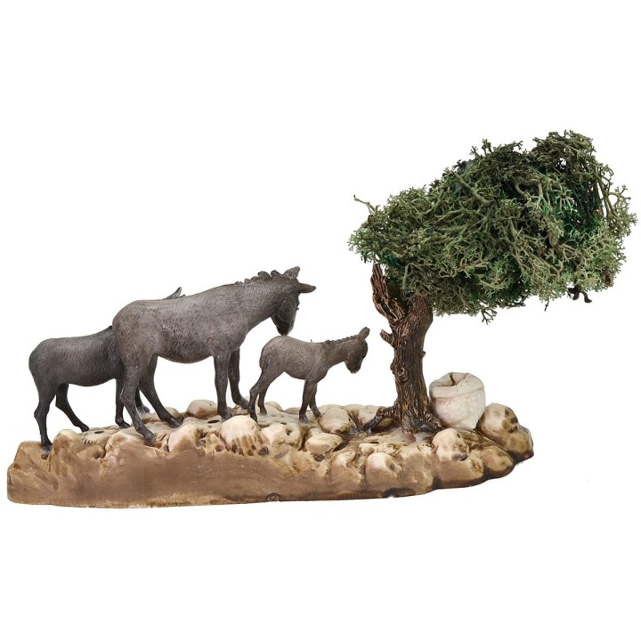 Grupo de burros serie 8 cm Landi Moranduzzo