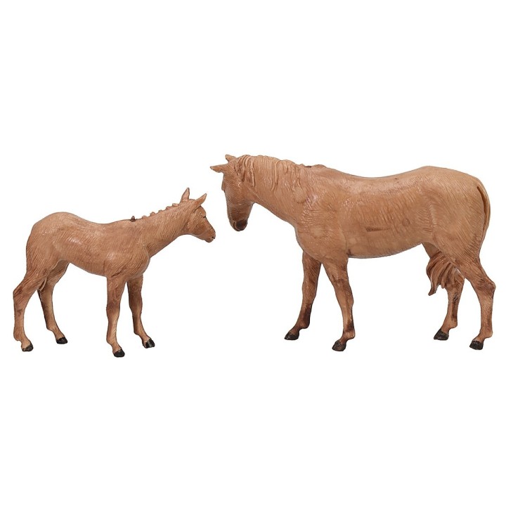 Set cavallo e puledro Landi Moranduzzo per statue 8 cm
