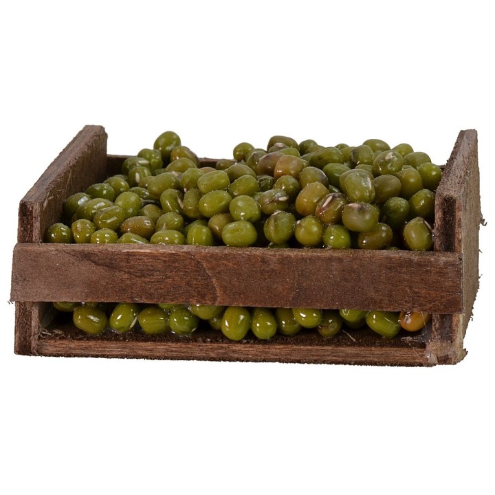 Cassetta in legno con olive cm 6x4,5x3,5 h