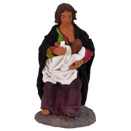 Madre que amamanta al bebé serie 12 cm