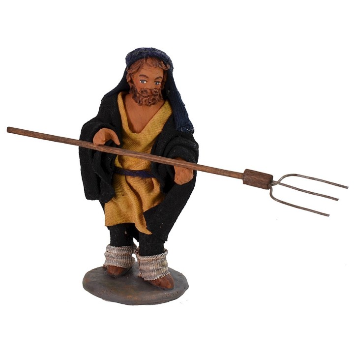 Campesino con horca 10 cm Lux