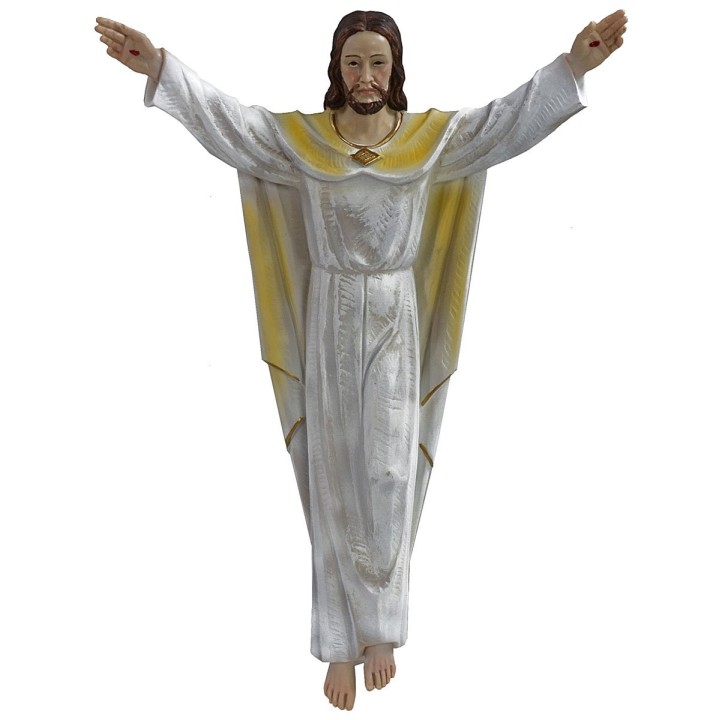 Jesús resucitado de resina para colgar 30,8 cm