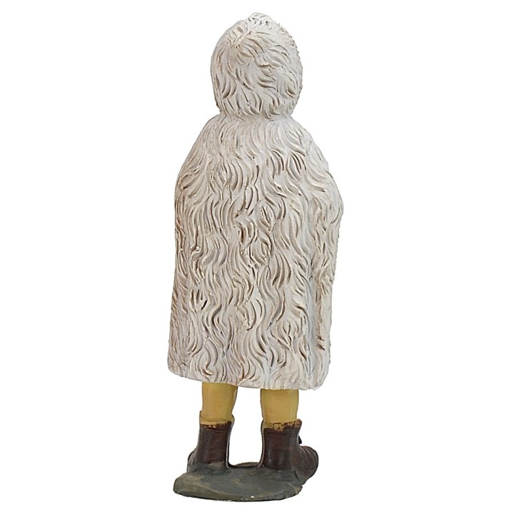 Bambina con coniglio serie 9 cm in resina