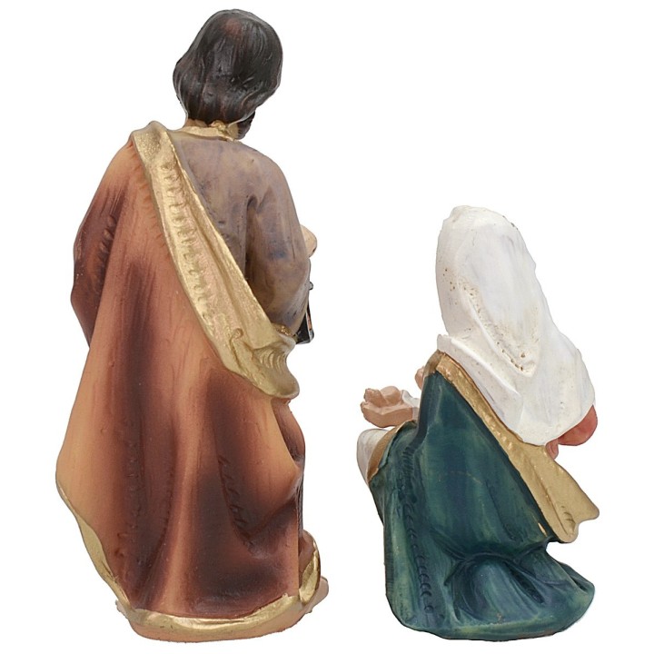 Nativity 3 subjects 9 cm in resin