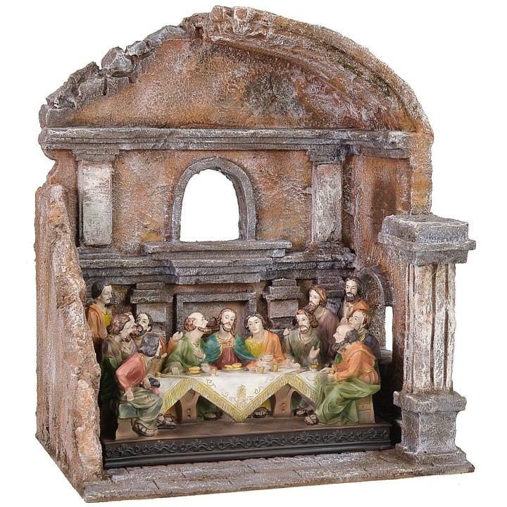 Ambientación para última cena con columna 29x20x35 h