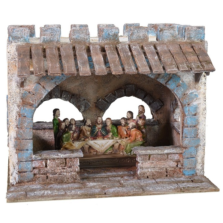 Ambientazione per ultima cena con tetto a merletti 29x24x24 h